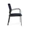 Lesro Newport Guest Chair Metal Frame, Charcoal, RF Blueberry Upholstery NP1101 - alternate 3
